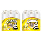 90x Panda Cuddle Toilet Rolls 3 Ply Quilted Soft Tissue Bulk Embossed Lemon