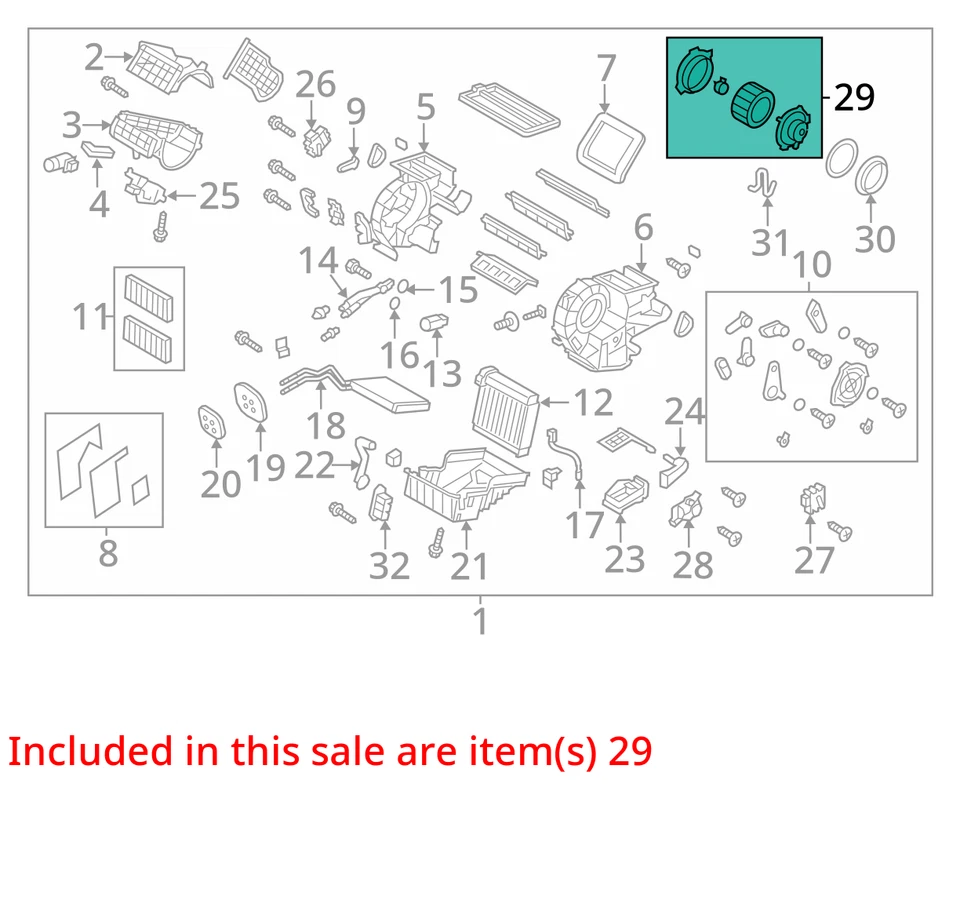 Mazda Mazda 2012 5 calefacción aire acondicionado motor fabricante de equipos originales 84 k millas - LKQ428281230 Foto 4 de 4