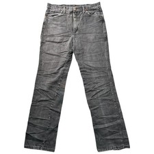 Wrangler 936WBK Jeans Mens 33x34 (Fits 32x30.5) Cowboy Cut Black Slim Fit Denim