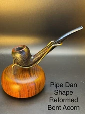 Vintage Pipe Dan Shape Reformed Bent Acorn Tobacco Pipe