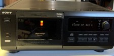 Sony CDP-CX55 50 1 Disc Mega Storage CD Player Carousel Changer Tested No Remote