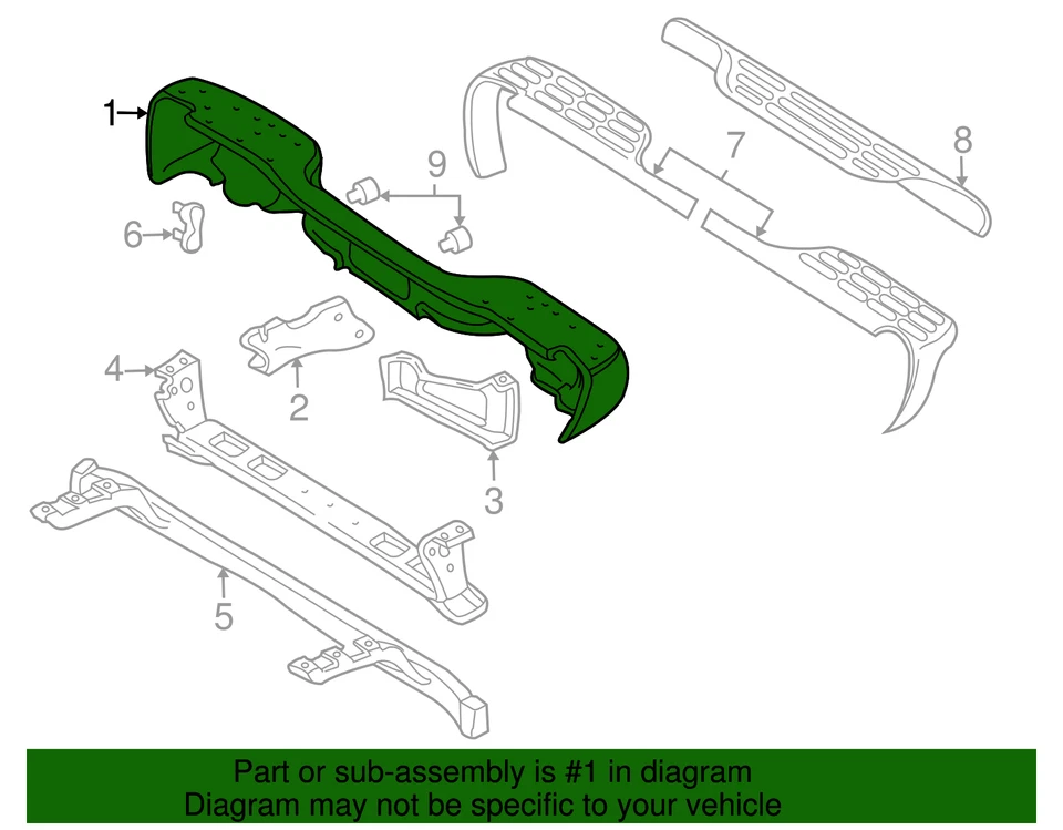 Barra de impacto traseira genuína cromada GM 19121286 - Imagem 3 de 3