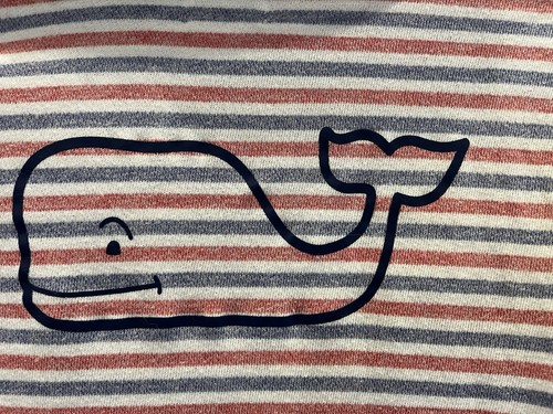 Girls Vineyard Vines Hooded Long Sleeve Shirt Size Large 14 Pink Striped Nice! - Picture 4 of 8
