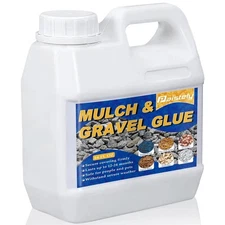 64oz Mulch Gravel Binder Glue, Mulch Glue for Landscaping, Transparent Mulch