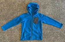Eddie Bauer First Ascent Fleece Zip-Up Jacket Youth Boys Size Large 12 - Blue
