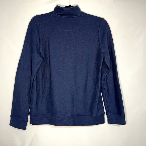 Vineyard Vines Youth 100% Cotton 1/4 Zip Pullover Navy Mock Neck Top Size Large - Picture 7 of 9