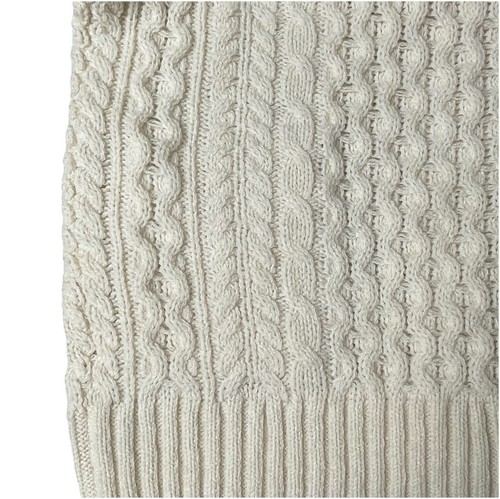 Maglione cardigan oversize BRANDY MELVILLE lana maglia cavi classico preppy L - Foto 7 di 10