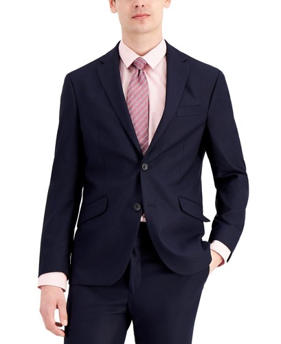 Kenneth Cole Reaction Mens Slim fit Suit Jacket Blazer 42 R Blue
