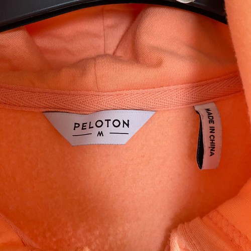 Peloton Jacke Damen Peach Full Zip Größe M Taschen Kordelzug Athleisure Kapuze - Bild 3 von 10