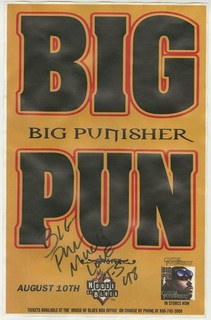 Big Pun autographed gig poster Punisher 'Still Not A Player'