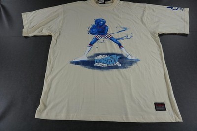 Vintage Platinum FUBU Shirt Mens 2XL French Vanilla Harlem Globetrotters Graphic