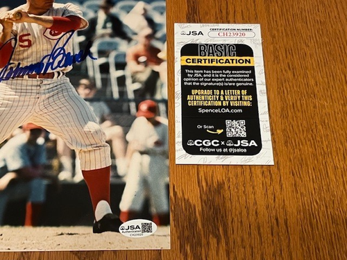 JOHNNY BENCH 8x10 AUTOGRAPH PHOTO SIGNED REDS HOF CGC JSA COA - Picture 2 of 2