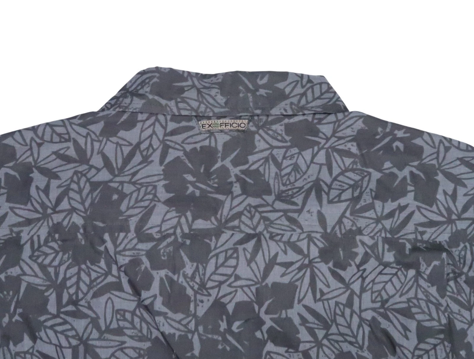 lightweight TRAVEL performance LEAF shirt HAWAIIAN MENS LARGE SS