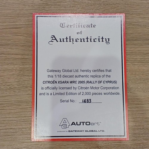 AUTOART ITROEN XSARA WRC 2005 1 18スケール 车 - Picture 10 of 10