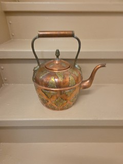19th Century French Moroccan Antique Copper / Silver Kettle Good Condition