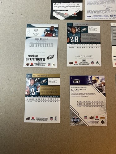 LeSean McCoy 8 Card Lot 7 Rookies Great Lot - Imagen 9 de 10
