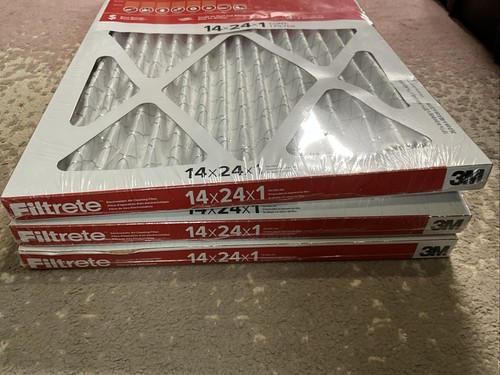 FURNACE FILTER LOT 14x24x1 3M Filtrete 1000 Air Filter, Allergen Defense 3PK ATL - Picture 3 of 8
