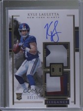 2018 Panini Impeccable Gold /15 Kyle Lauletta #124 Rookie Auto RC