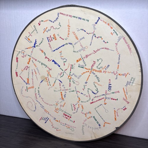 VERY RARE Vintage 1966 Springbok Circular Puzzle “On Shakespeare And His Words” - Picture 4 of 15