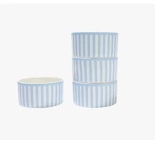 Round House Sicily Stripe Set of 4 Dip Bowls NEW IN BOX $50 MSRP