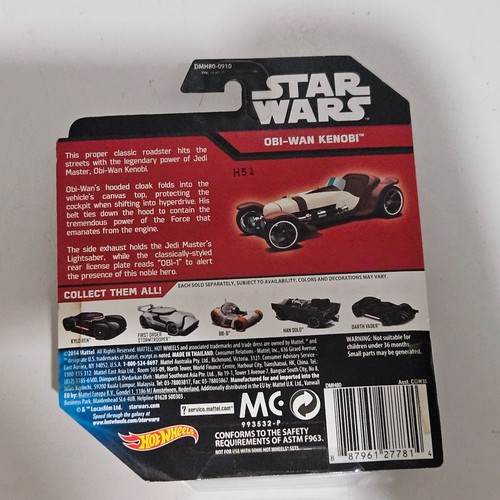 Star Wars - Hot Wheels Bundle x 10 - Yoda - Darth Vader - Obi-Wan Kenobi & More - Picture 11 of 21