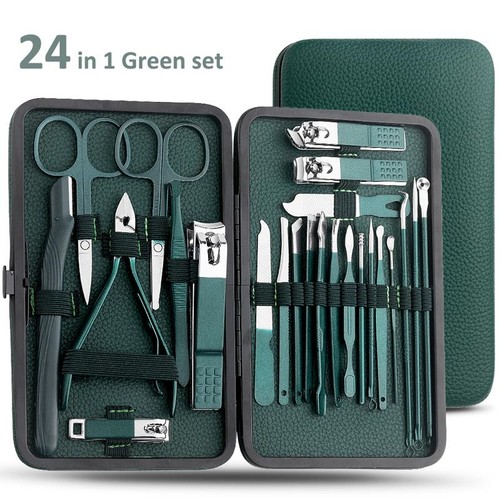 Green7/13/24 Pcs Stainless Steel Nail Cutter and Pedicure Scissors Set -portable - Picture 10 of 13