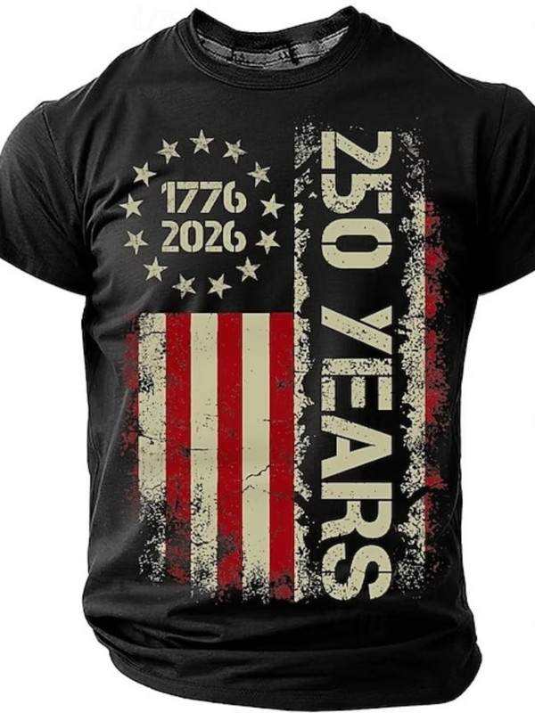 USA 250th Year Anniversary T-Shirt Men's Size 3XL