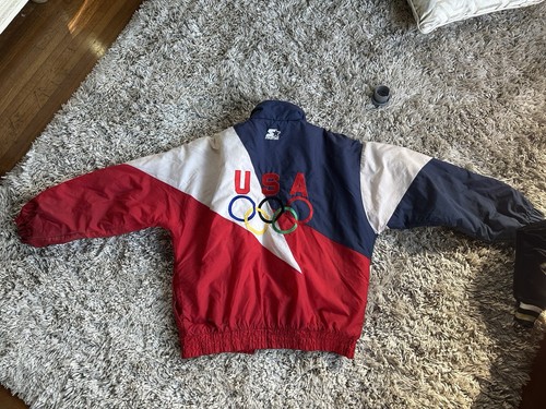 Vintage 1996 Atlanta Olympic Winter Games Team USA Puffer Jacket Medium - Picture 2 of 5