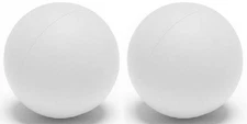 Champion Sports Soft Sponge Lacrosse Indoor Training Ball, White (2-Pack)