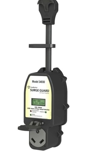 Surge Guard Southwire 34930 30A Full Protection Portable with LCD Display Black