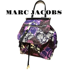 MARC JACOBS Women Bag Rare Backpack Nylon Shoulder Limited Edition VHTF Popular