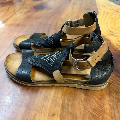 Sandalias Miz Mooz Tessa con correa al tobillo 38 EE. UU. 7,5 - 8 hebilla con correa de cuero para mujer - Imagen 1 de 9