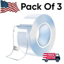 1/3/5m Pack of 3 Nano Tape Double-Sided Adhesive Traceless Waterproof Gel Stickr