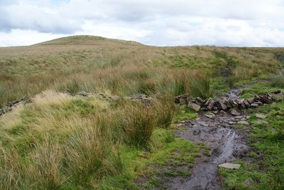 Photo A3 Makeshift wall across the path to Will Narr Belmont/SD6716 The c2011