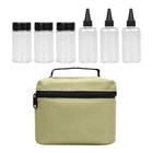 1 Set of Picnic Seasoning Jars Portable Condiment Canisters with Storage Bag