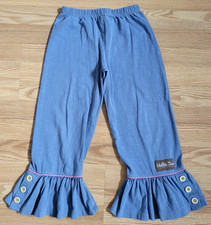 Matilda Jane Make Believe Bright Lights Big Ruffles Girls 8 Flare Pants Wide Leg