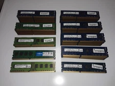70 x 8GB DDR3 + DDR3L Desktop Computer Memory (Major Name-Brands Only)