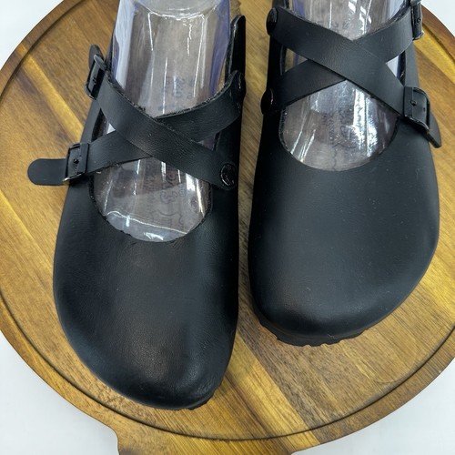 Birkenstock Birki's Dorian Black Birko Flor Mary Jane Clog Womens Size 9 READ*** - Picture 10 of 24