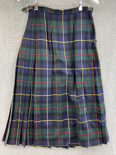 VINTAGE BROOKS BROTHERS CLASSIC TARTAN PLAID WOOL KILT Size 10 POG - Picture 1 of 9