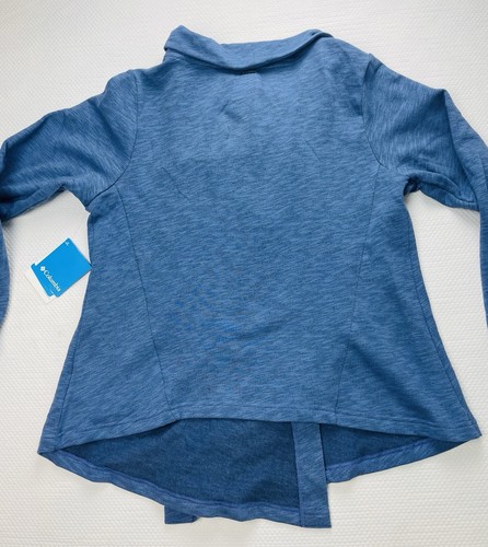 NWT Columbia Women's Blue Wrap Shawl Sweater/Sweatshirt/Cardigan Size Large - Picture 9 of 9