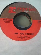 Trini Lopez, Are You Sincere ~ 1965 Reprise 45 
