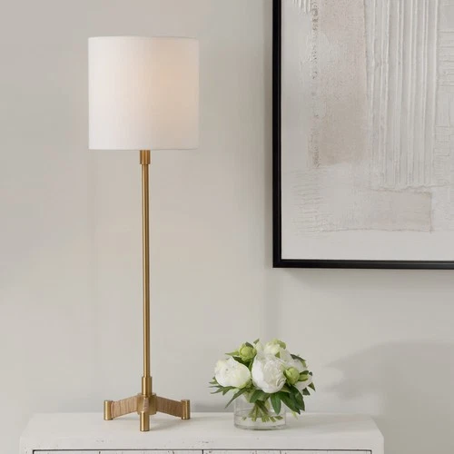 Uttermost 30406-1 Lautoka 36" Tall Buffet Table Lamp - Brass - Picture 5 of 5