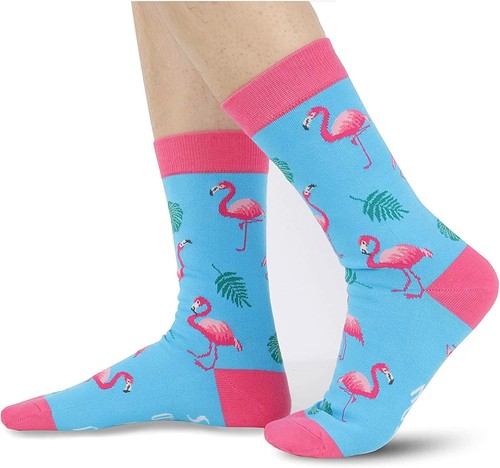 Flamingo Gifts for Women Men - Funny Pink Blue Flamingo Socks Summer Gifts fo... - Picture 2 of 5