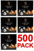 CHEAP 500 x  Tea Night Lights Candles 2.5 HOUR LONG BURN Unscented Tealights 