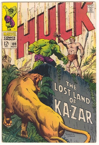 UNGLAUBLICHER HULK 109 - 9,0 - KA-ZAR - KRÄUTERTRIMPE ABDECKUNG - Bild 1 von 10