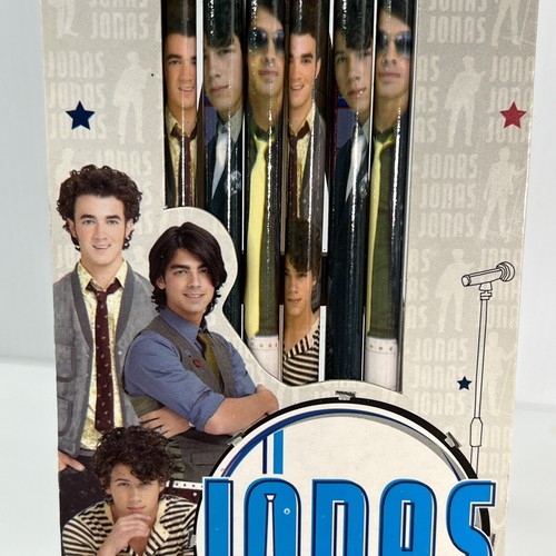 Jonas Brothers 6er-Pack #2 Bleistifte Vintage Disney Channel versiegelt Schulbedarf schreiben - Bild 3 von 12
