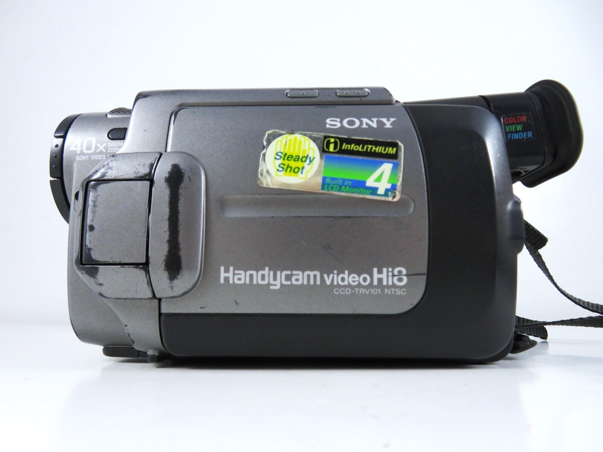 ビデオカメラ SONY VideoHi8  Handycam  CCD-TRV101 Sony CCD-TRV101 Hi8 heavy duty NTSC camcorder plays 8mm Hi8