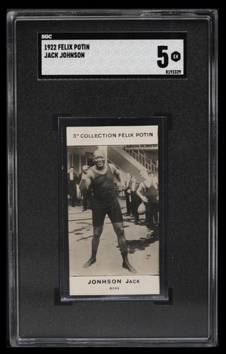 1922 Felix Potin Jack Johnson SGC 5 EX Highest Graded