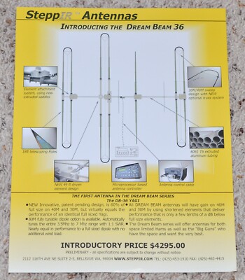 BROCHURE: STEPPIR ANTENNA DREAM BEAM 36