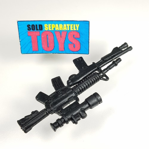 Vtg Robocop M-16 RIFLE 1993 Toy Island black weapon accessory part machine gun C - Picture 8 of 11